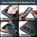 Samsung Galaxy Z Fold8 Hat Prince Camera Lens Tempered Glass Protector - Black