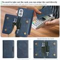 Samsung Galaxy Z Fold8 Magnetic Case with Card Wallet - Blue