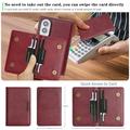 Samsung Galaxy Z Fold8 Magnetic Case with Card Wallet - Red
