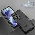 Samsung Galaxy Z Fold8 Ultra Magnetic Hinge Case with Stylus and Tempered Glass Screen Protector - Black