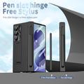 Samsung Galaxy Z Fold8 Ultra Magnetic Hinge Case with Stylus and Tempered Glass Screen Protector - Black