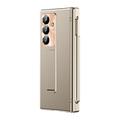Samsung Galaxy Z Fold8 Ultra Magnetic Hinge Case with Stylus and Tempered Glass Screen Protector - Champagne Gold