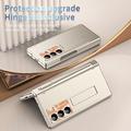 Samsung Galaxy Z Fold8 Ultra Magnetic Hinge Case with Stylus and Tempered Glass Screen Protector - Champagne Gold