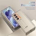 Samsung Galaxy Z Fold8 Ultra Magnetic Hinge Case with Stylus and Tempered Glass Screen Protector - Champagne Gold