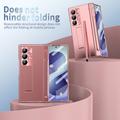 Samsung Galaxy Z Fold8 Ultra Magnetic Hinge Case with Stylus and Tempered Glass Screen Protector - Rose Gold