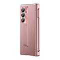 Samsung Galaxy Z Fold8 Ultra Magnetic Hinge Case with Stylus and Tempered Glass Screen Protector - Rose Gold