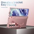 Samsung Galaxy Z Fold8 Ultra Magnetic Hinge Case with Stylus and Tempered Glass Screen Protector - Rose Gold