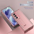 Samsung Galaxy Z Fold8 Ultra Magnetic Hinge Case with Stylus and Tempered Glass Screen Protector - Rose Gold