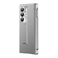 Samsung Galaxy Z Fold8 Ultra Magnetic Hinge Case with Stylus and Tempered Glass Screen Protector - Silver