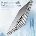 Samsung Galaxy Z Fold8 Ultra Magnetic Hinge Case with Stylus and Tempered Glass Screen Protector - Silver