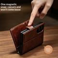 Samsung Galaxy Z Fold8 Qialino Classic Wallet Leather Case - Dark Brown