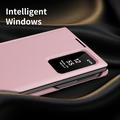 Samsung Galaxy Z Fold8 Smart Clear View Flip Case with Card Slot - Pink