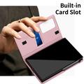 Samsung Galaxy Z Fold8 Smart Clear View Flip Case with Card Slot - Pink