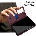 Samsung Galaxy Z Fold8 Smart Clear View Flip Case with Card Slot - Wine Red