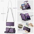 Samsung Galaxy Z Fold8 Ultra CaseMe C36 RFID Blocking Wallet Case - Purple