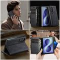 Samsung Galaxy Z Fold8 Ultra Caseme 033 Calf Texture Wallet Case with RFID Blocking - Black