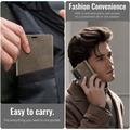 Samsung Galaxy Z Fold8 Ultra Caseme 033 Calf Texture Wallet Case with RFID Blocking - Coffee