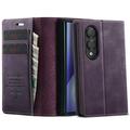 Samsung Galaxy Z Fold8 Ultra Caseme 033 Calf Texture Wallet Case with RFID Blocking - Purple