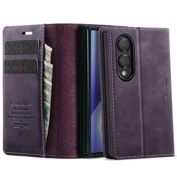 Samsung Galaxy Z Fold8 Ultra Caseme 033 Calf Texture Wallet Case with RFID Blocking - Purple