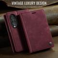 Samsung Galaxy Z Fold8 Ultra Caseme 033 Calf Texture Wallet Case with RFID Blocking - Red
