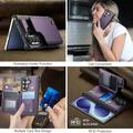 Samsung Galaxy Z Fold8 Ultra Caseme C22 Case RFID Card Wallet - Purple