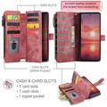 Samsung Galaxy Z Fold8 Ultra Caseme C30 Multifunctional Wallet Case - Red