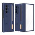 Samsung Galaxy Z TriFold Kickstand Case with Tempered Glass Screen Protector and Stylus Pen - Sapphire