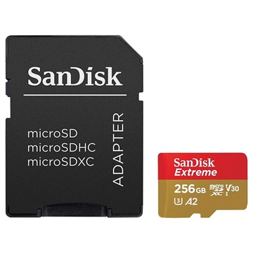 SanDisk Extreme MicroSDXC UHS-I Card SDSQXA1-256G-GN6MA - 256GB