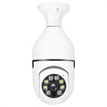 Security Camera with E27 Light Bulb Socket A6 - White