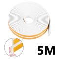 Self-Adhesive EPDM Sealing Strip for Doors and Windows - 5m, 9x2mm