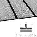 Self-Adhesive EVA Foam Boat Flooring Mat - 240x60x0.6cm - Light Grey