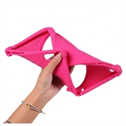 Lenovo Tab Plus Gen 2 Shockproof Silicone Case with Pencil Holder - Hot Pink