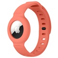 Shockproof Apple AirTag Silicone Wristband - Orange