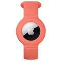 Shockproof Apple AirTag Silicone Wristband - Orange
