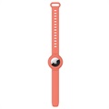 Shockproof Apple AirTag Silicone Wristband - Orange