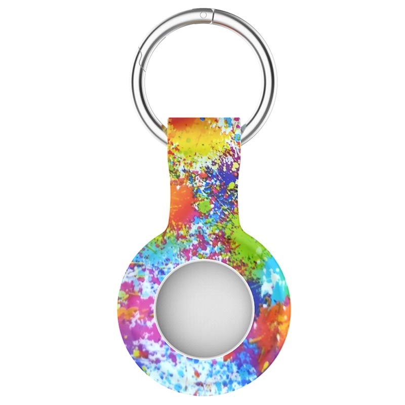 Apple AirTag Silicone Case with Keychain Colorful