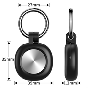 Samsung Galaxy SmartTag3 Silicone Case with Keychain - Black
