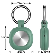 Samsung Galaxy SmartTag3 Silicone Case with Keychain - Blackish Green