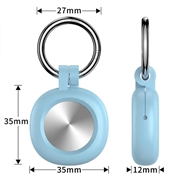 Samsung Galaxy SmartTag3 Silicone Case with Keychain - Light Blue