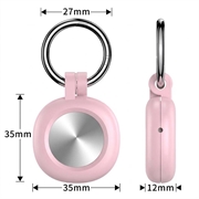 Samsung Galaxy SmartTag3 Silicone Case with Keychain - Pink