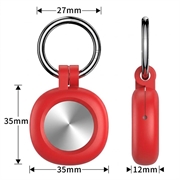 Samsung Galaxy SmartTag3 Silicone Case with Keychain - Red