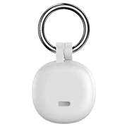 Samsung Galaxy SmartTag3 Silicone Case with Keychain - White