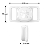 Samsung Galaxy SmartTag3 Silicone Case for Pet Collar - White