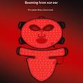Silicone Facial Beauty Device / LED Light Therapy Face and Neck Mask - Black