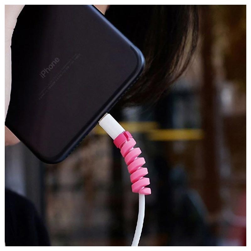 Silicone Spiral Cord and Cable Protector / Organizer 4 Pcs.