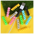 Silicone Spiral Cord and Cable Protector / Organizer - 4 Pcs.