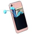 Silicone Stick-On Card Holder for Smartphones - Black