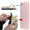 Silicone Stick-On Card Holder for Smartphones - Black