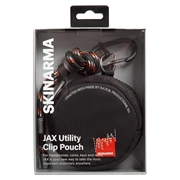 Skinarma JAX Utility Clip Pouch with Carabiner - Black