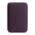 Slim Magnetic Card Holder - MagSafe Compatible - Dark Purple
